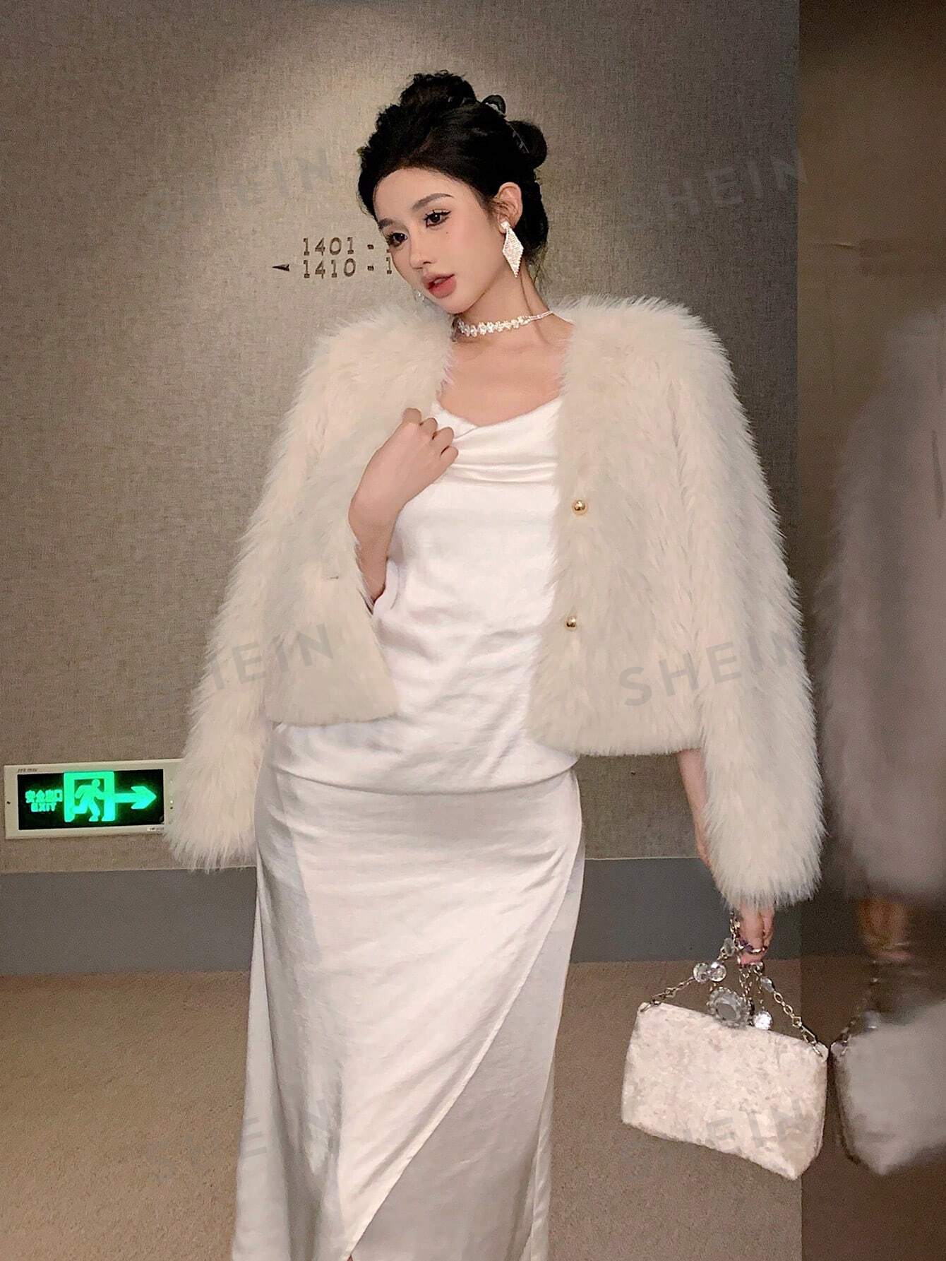 Fleece Short Elegant Jacket