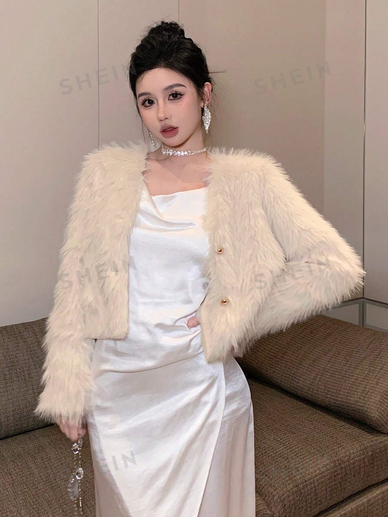 Fleece Short Elegant Jacket