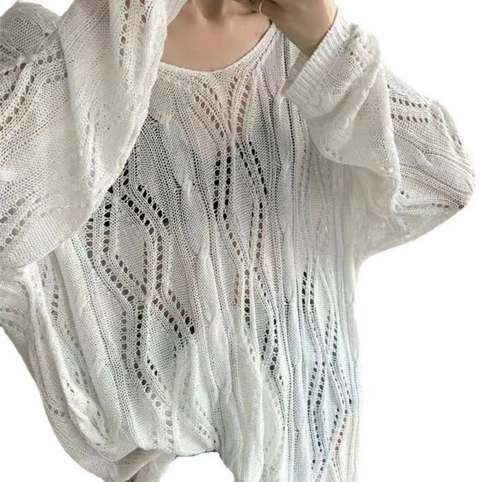 Elegant V-Neck Commuter Pullover