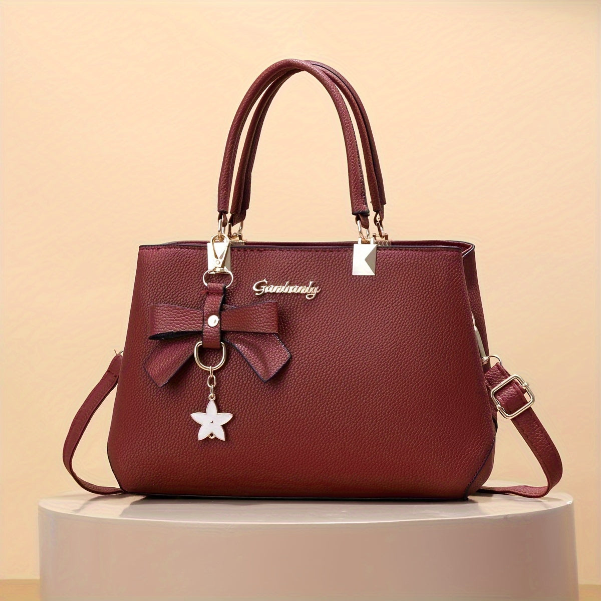 Elegant Bow Accent Handbag