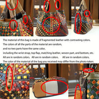 Mindia Leather Woven-Style Tote