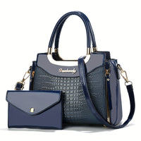 Small Alligator-Print Crossbody Bag