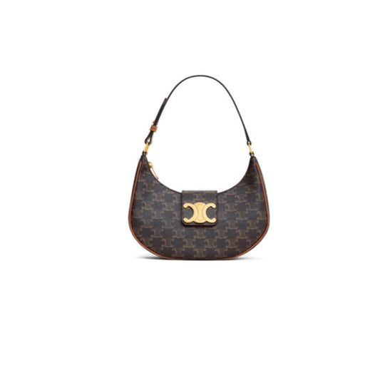 MEDIUM AVA TRIOMPHE BAG in Triomphe Canvas and calfskin