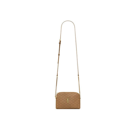 Gaby zipped pouch in quilted lambskin