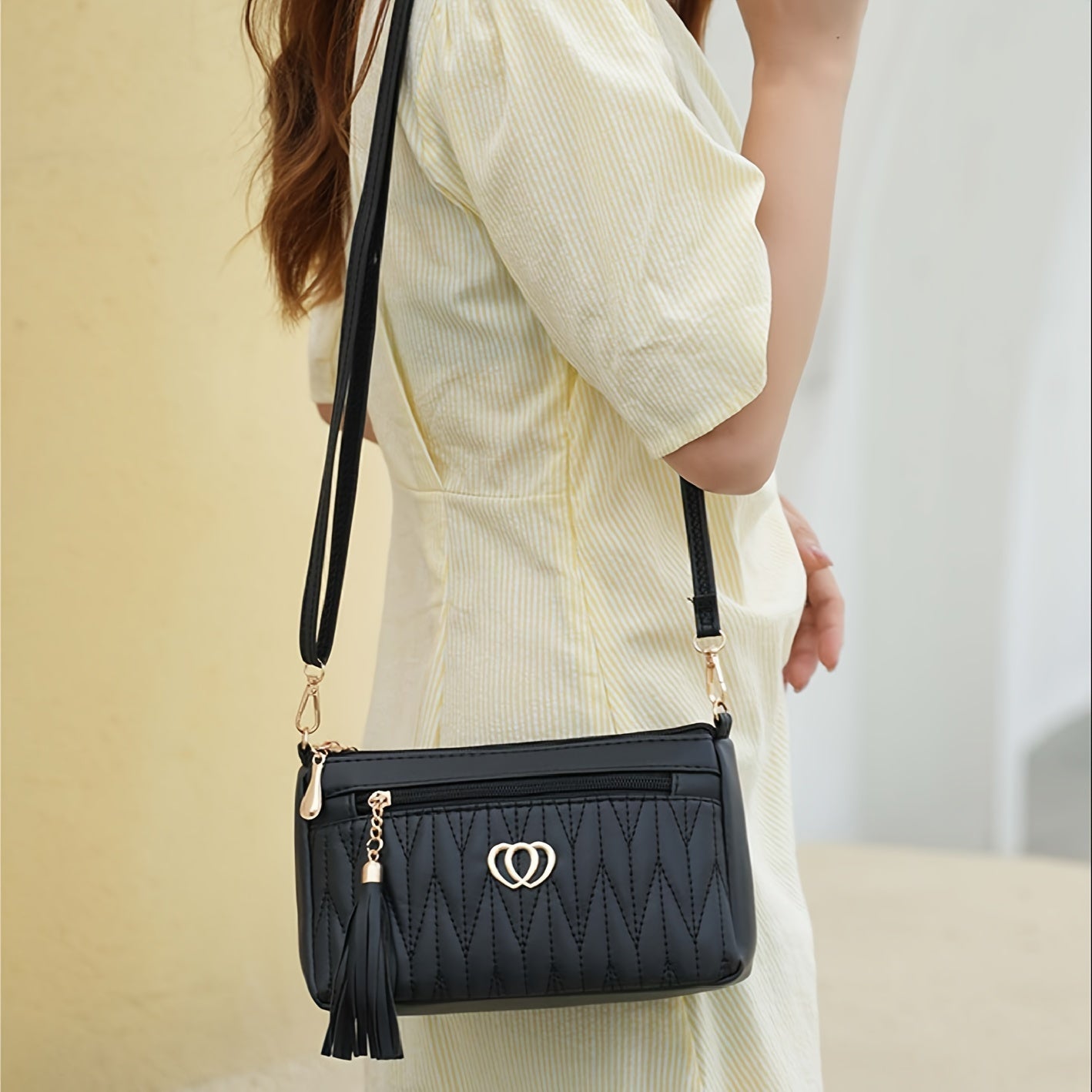 Classic Quilted Crossbody Phone Purse