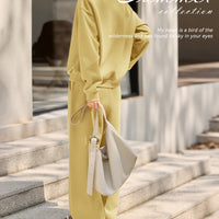 XWI Women's Embroidered Letter Sweatshirt & Pants Set