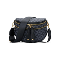 Trendy Leather Sling Crossbody Bag