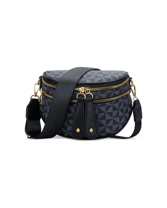 Trendy Leather Sling Crossbody Bag
