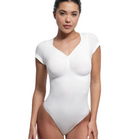 V-Neck Sculpting Tee Bodysuit