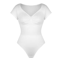 V-Neck Sculpting Tee Bodysuit
