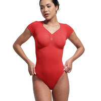 V-Neck Sculpting Tee Bodysuit