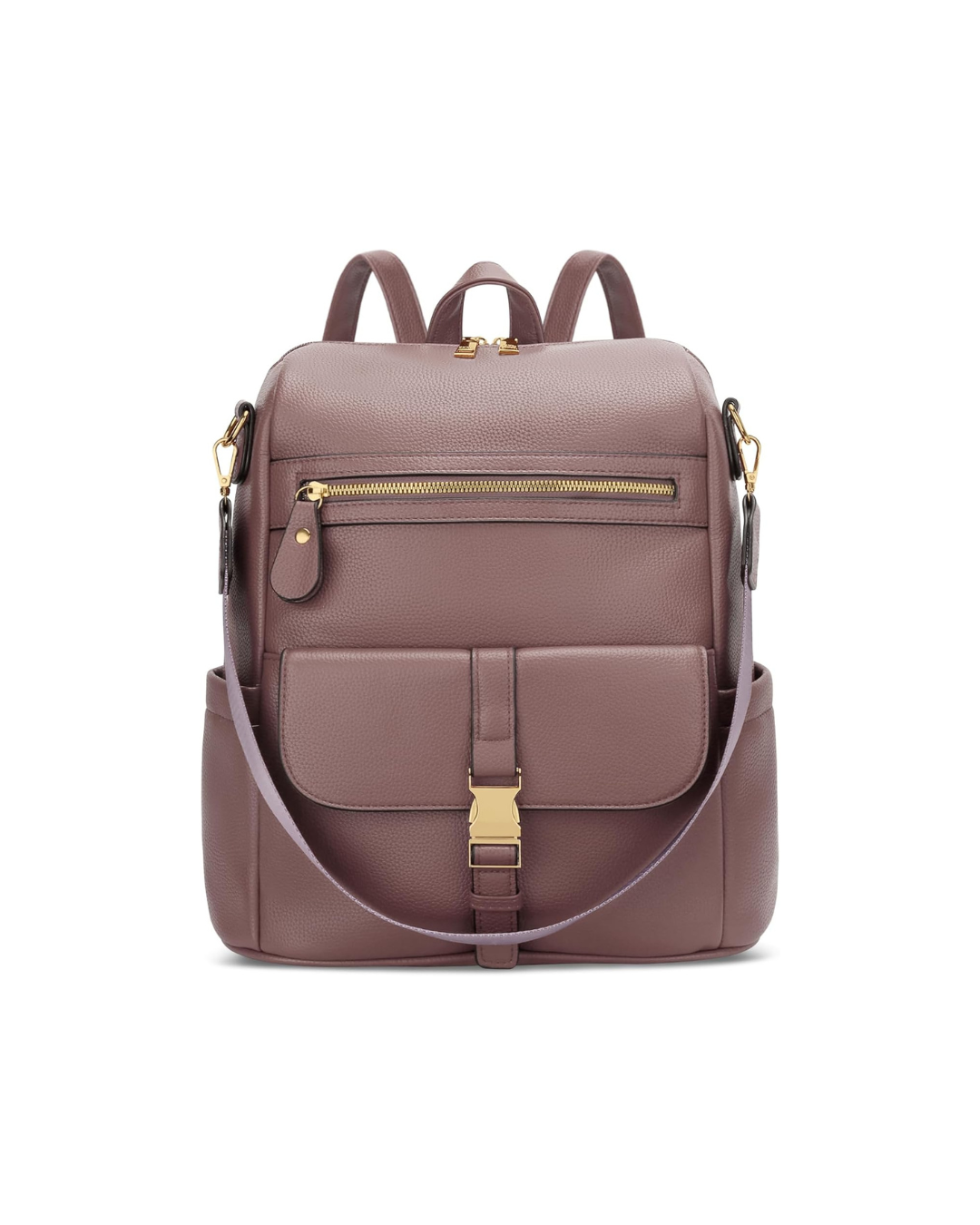 Anti-Theft Leather Backpack (Black)