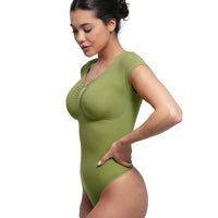 V-Neck Sculpting Tee Bodysuit