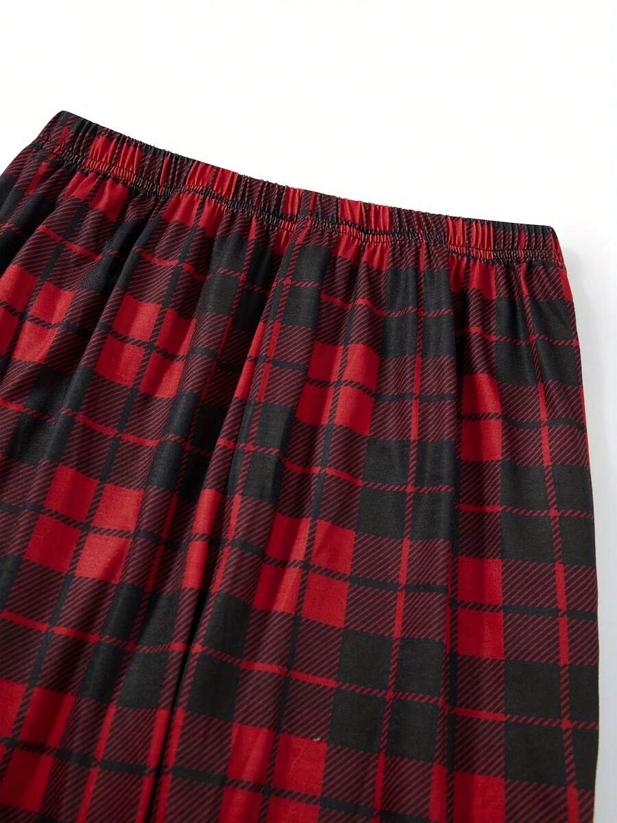 Nordic Reindeer Graphic Red & White Family Matching Pajama Set