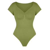 V-Neck Sculpting Tee Bodysuit