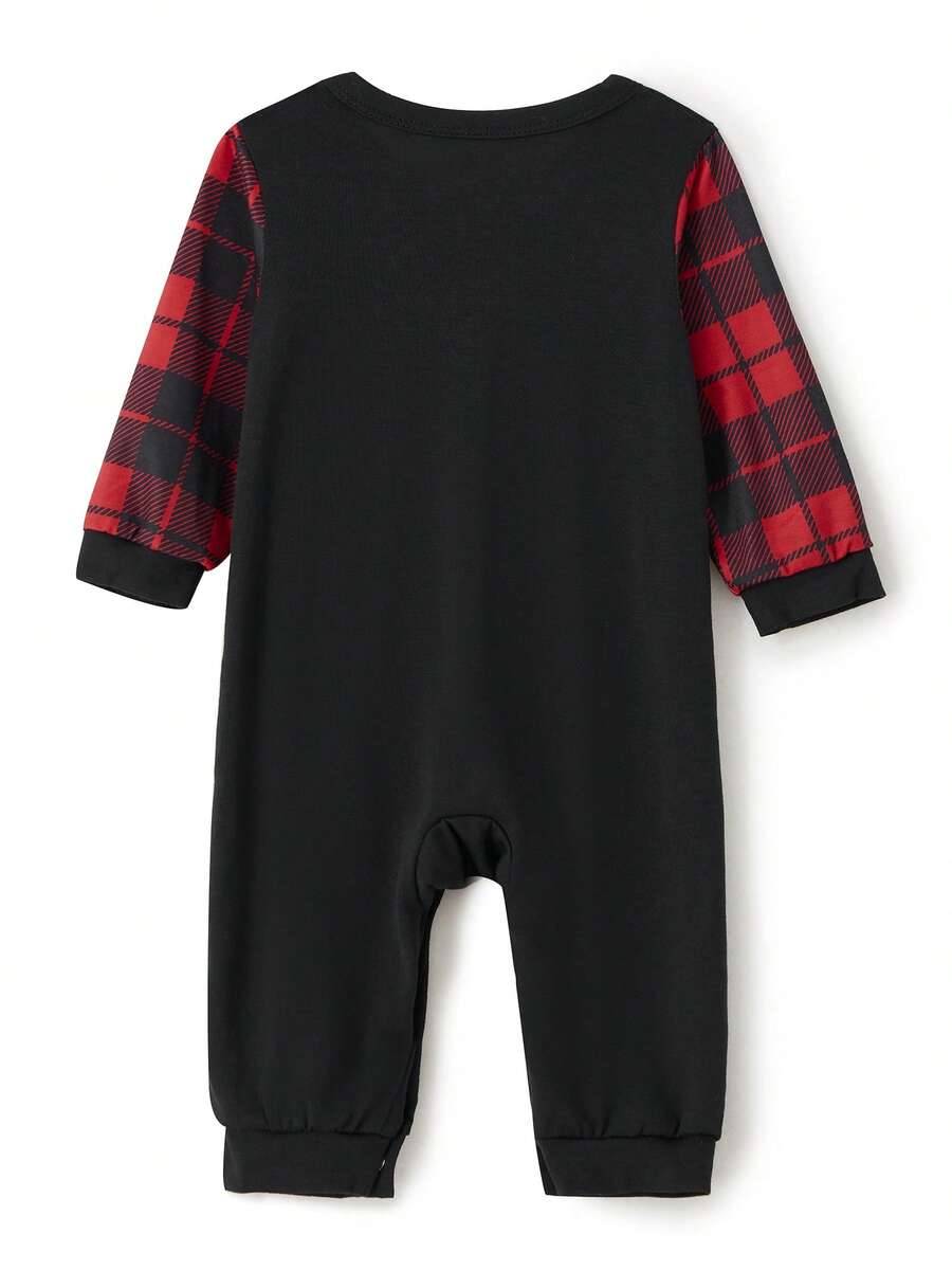 Nordic Reindeer Graphic Red & White Family Matching Pajama Set