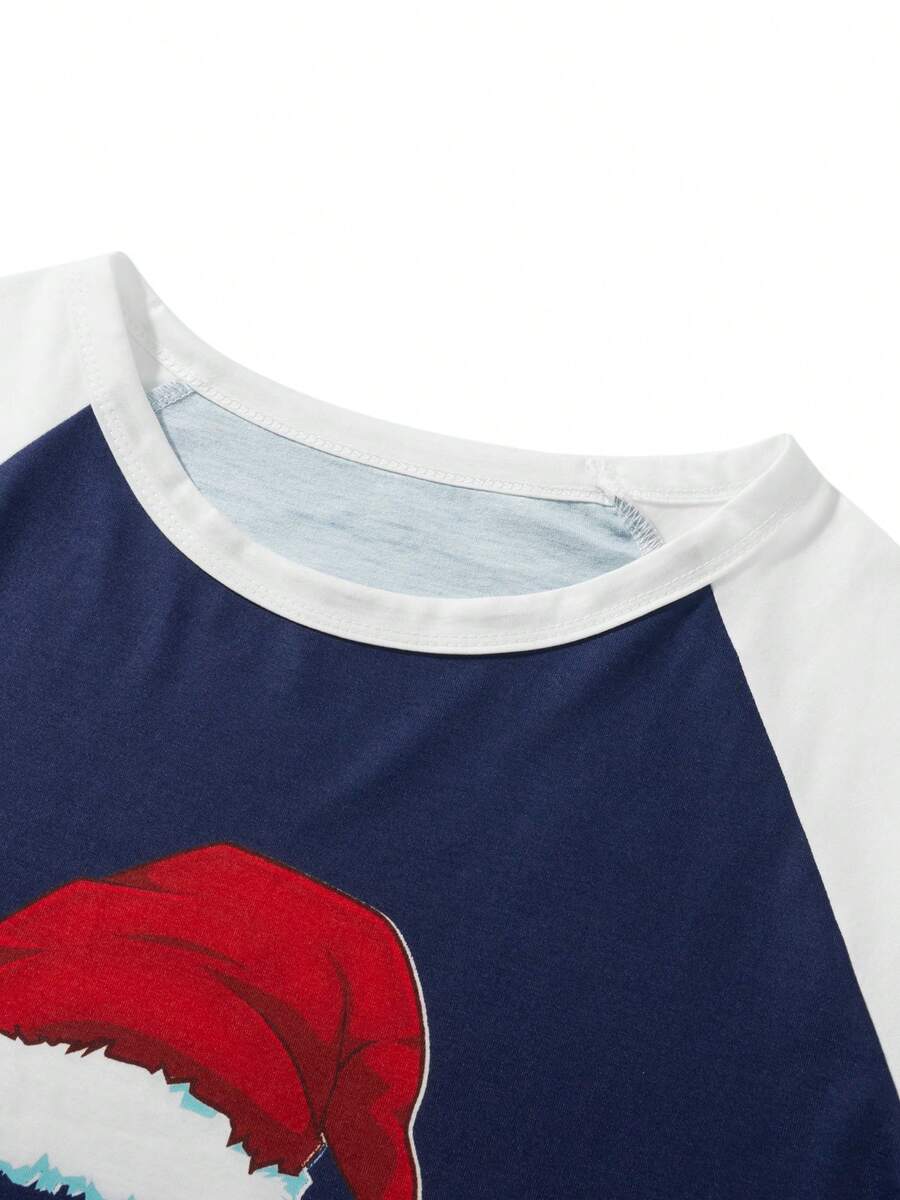 Nordic Reindeer Graphic Red & White Family Matching Pajama Set