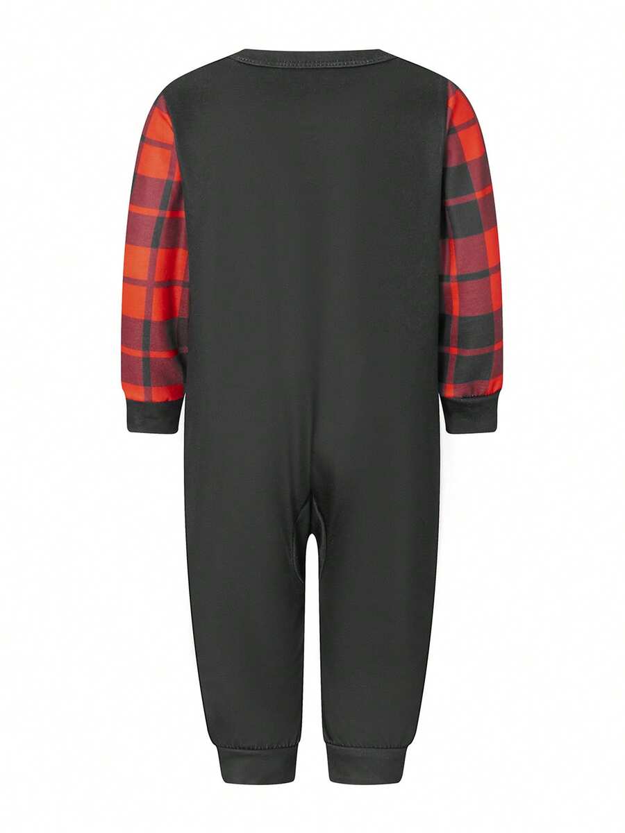 Nordic Reindeer Graphic Red & White Family Matching Pajama Set