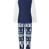 Nordic Reindeer Graphic Red & White Family Matching Pajama Set