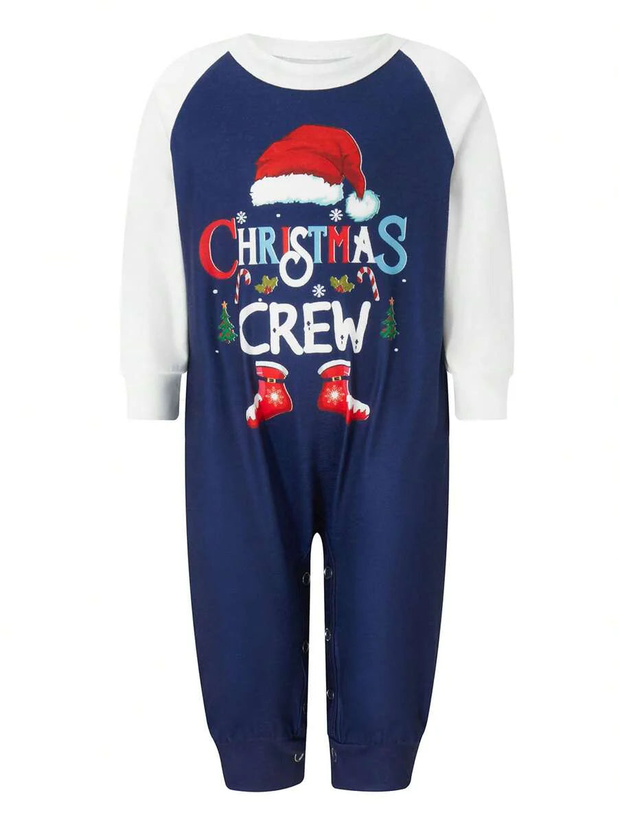 Nordic Reindeer Graphic Red & White Family Matching Pajama Set