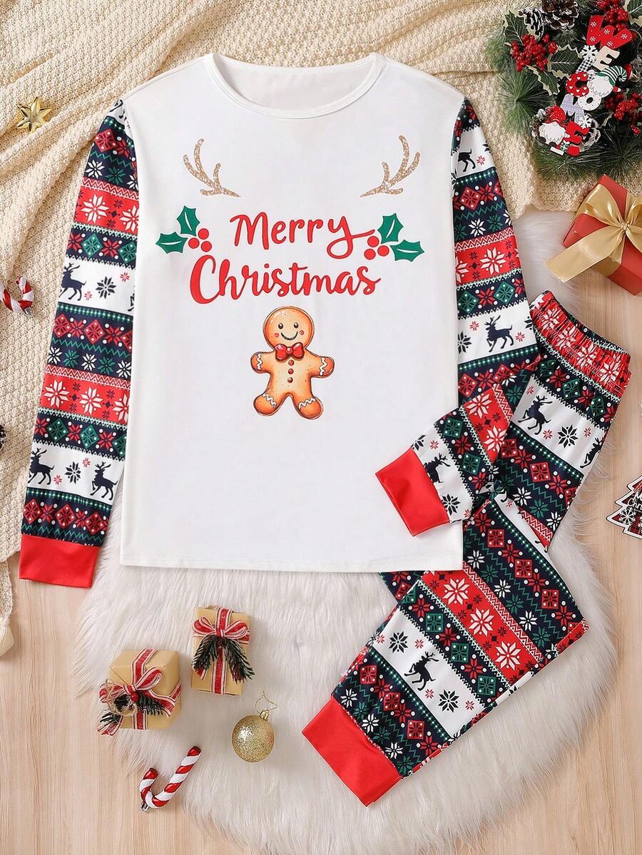 Gingerbread Man Family Matching Christmas Pajamas