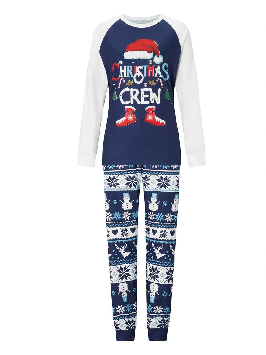 Nordic Reindeer Graphic Red & White Family Matching Pajama Set