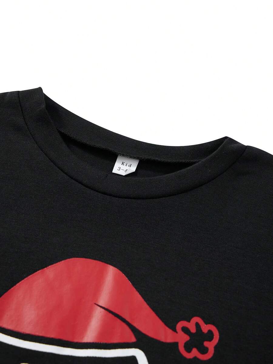 Nordic Reindeer Graphic Red & White Family Matching Pajama Set