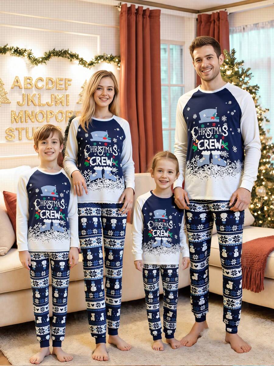 "Christmas Crew" Polar Express Family Matching Pajama Set
