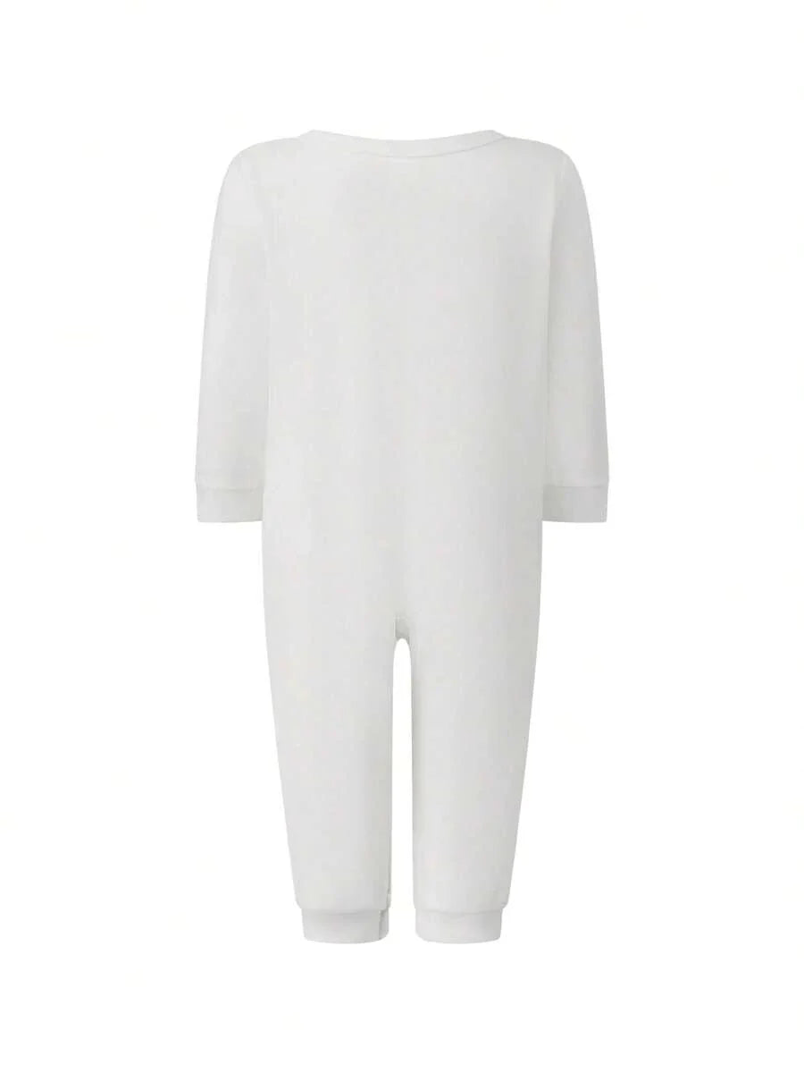 Reindeer Graphic & Red Plaid Family Matching Christmas Pajama Set