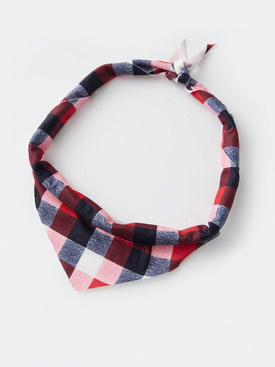 Reindeer Graphic & Red Plaid Family Matching Christmas Pajama Set