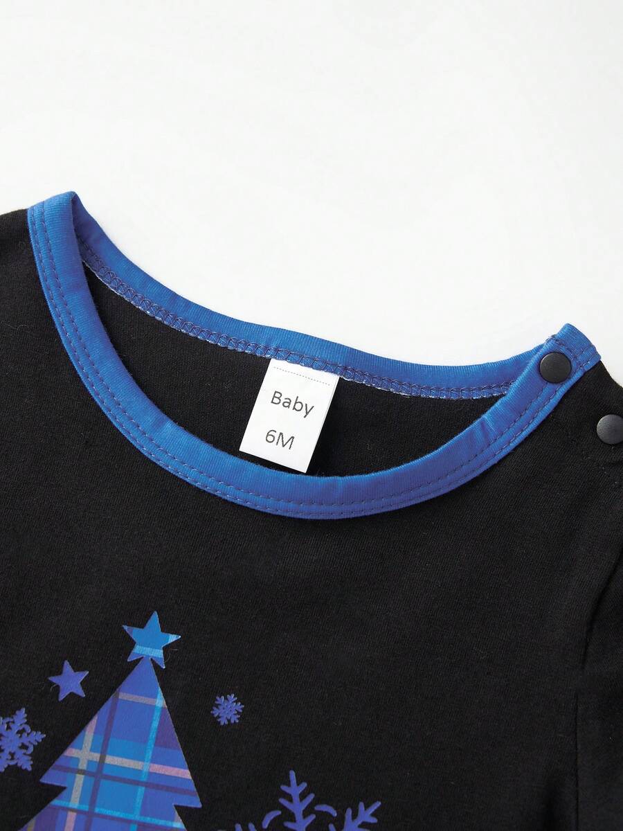 Nordic Reindeer Graphic Red & White Family Matching Pajama Set