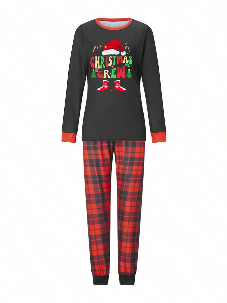 Nordic Reindeer Graphic Red & White Family Matching Pajama Set