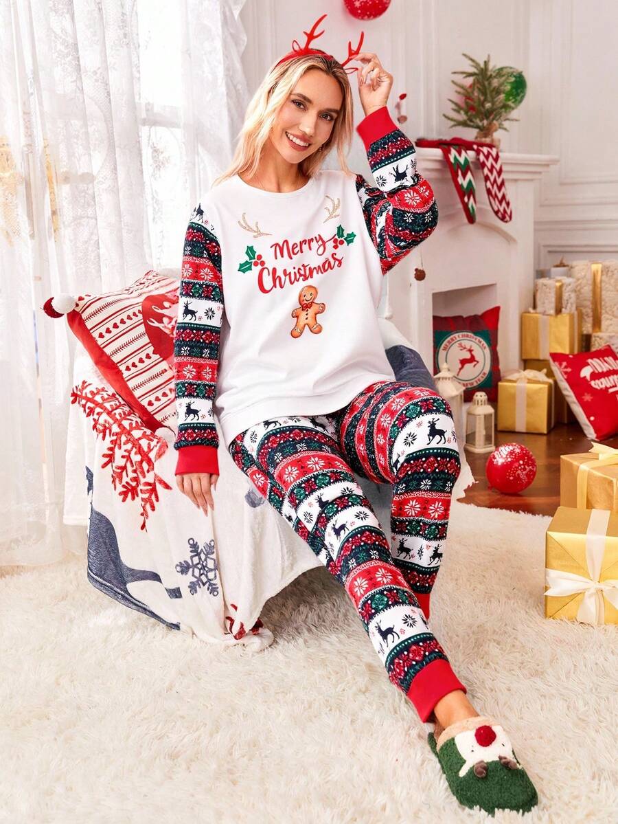 Gingerbread Man Family Matching Christmas Pajamas