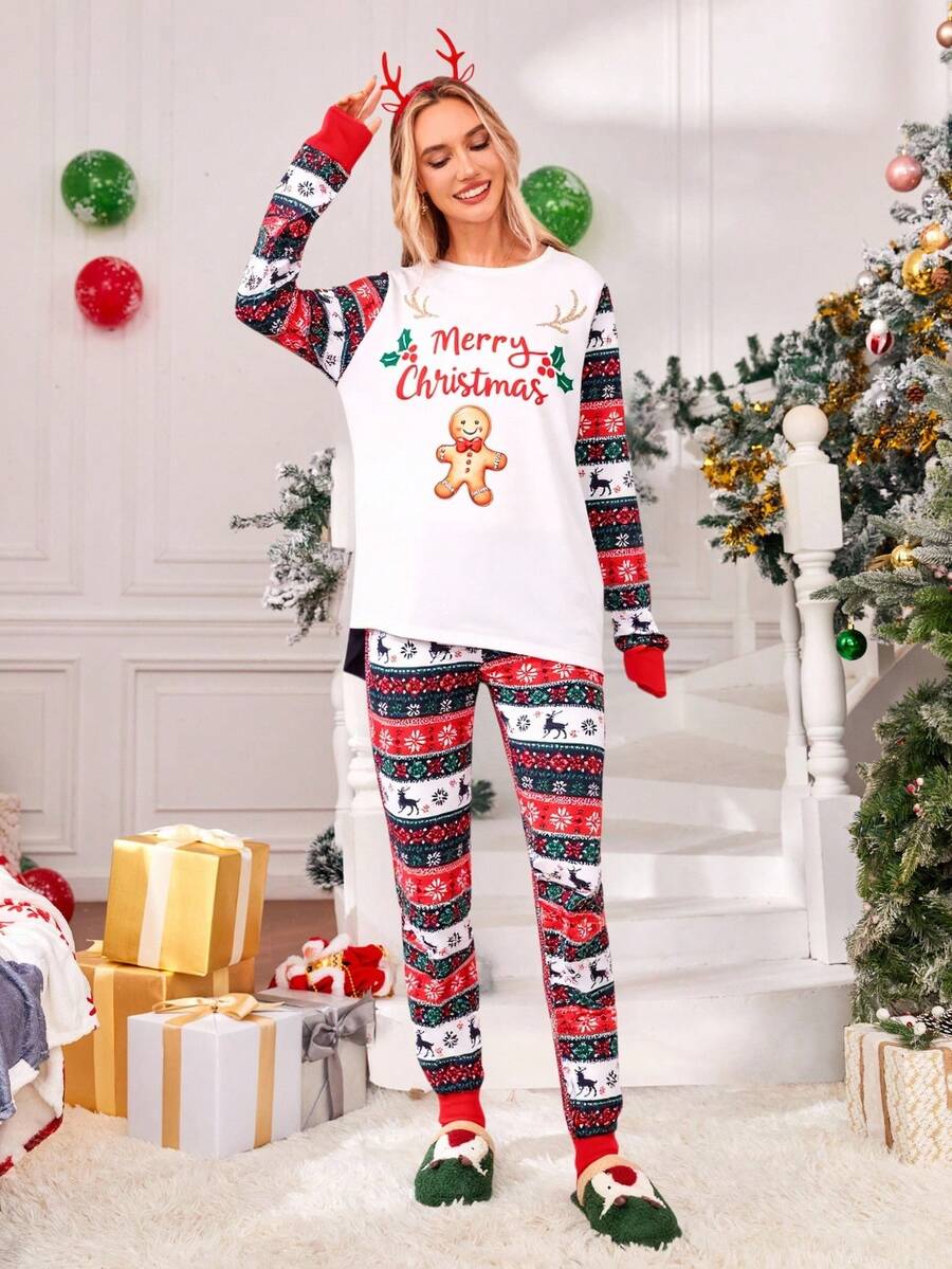 Gingerbread Man Family Matching Christmas Pajamas