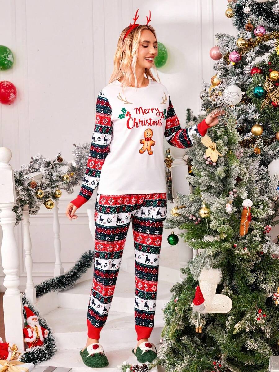 Gingerbread Man Family Matching Christmas Pajamas