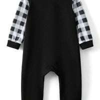 Black "Merry Christmas" Tree Graphic Family Matching Pajama Set