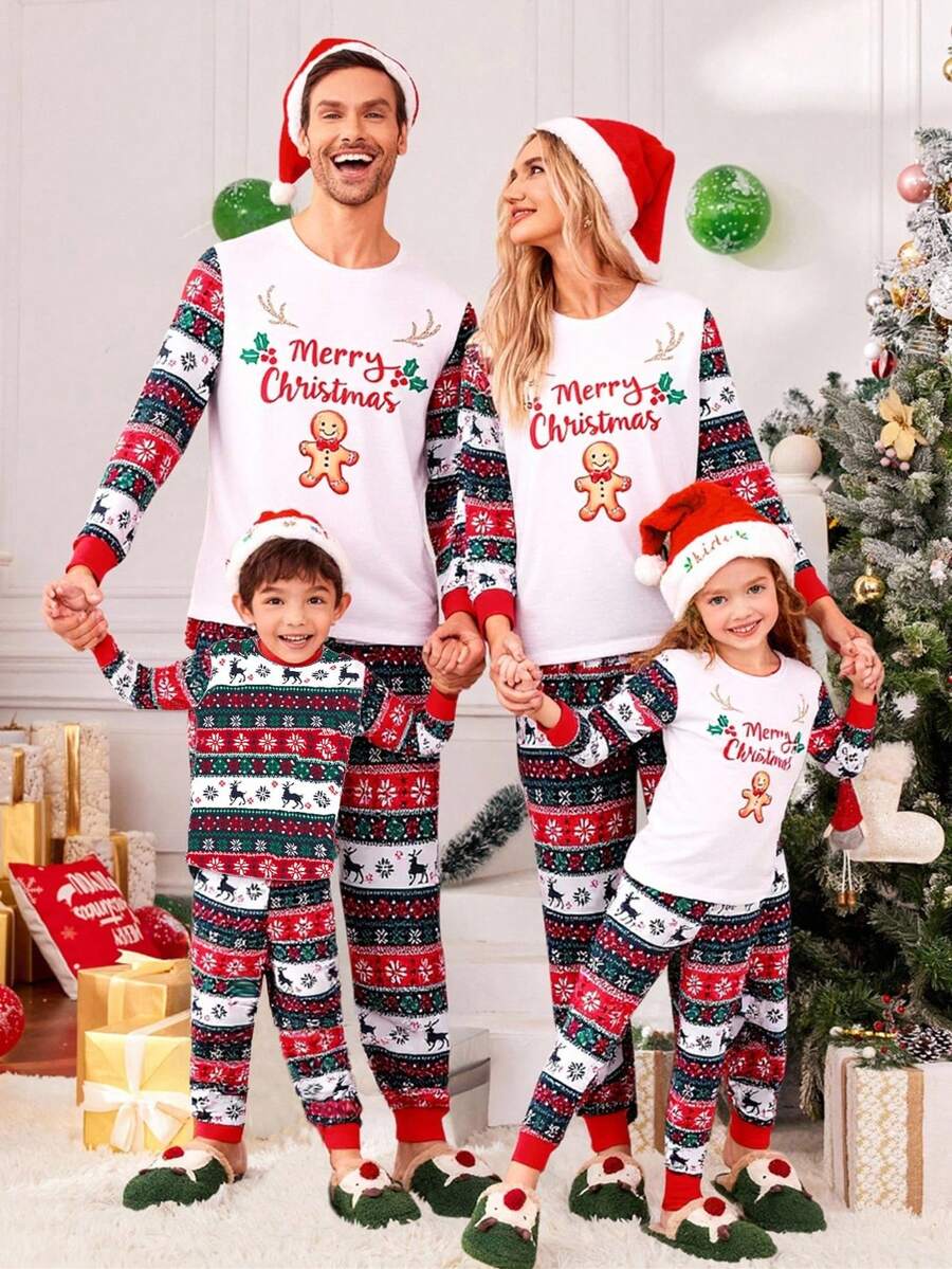 Gingerbread Man Family Matching Christmas Pajamas