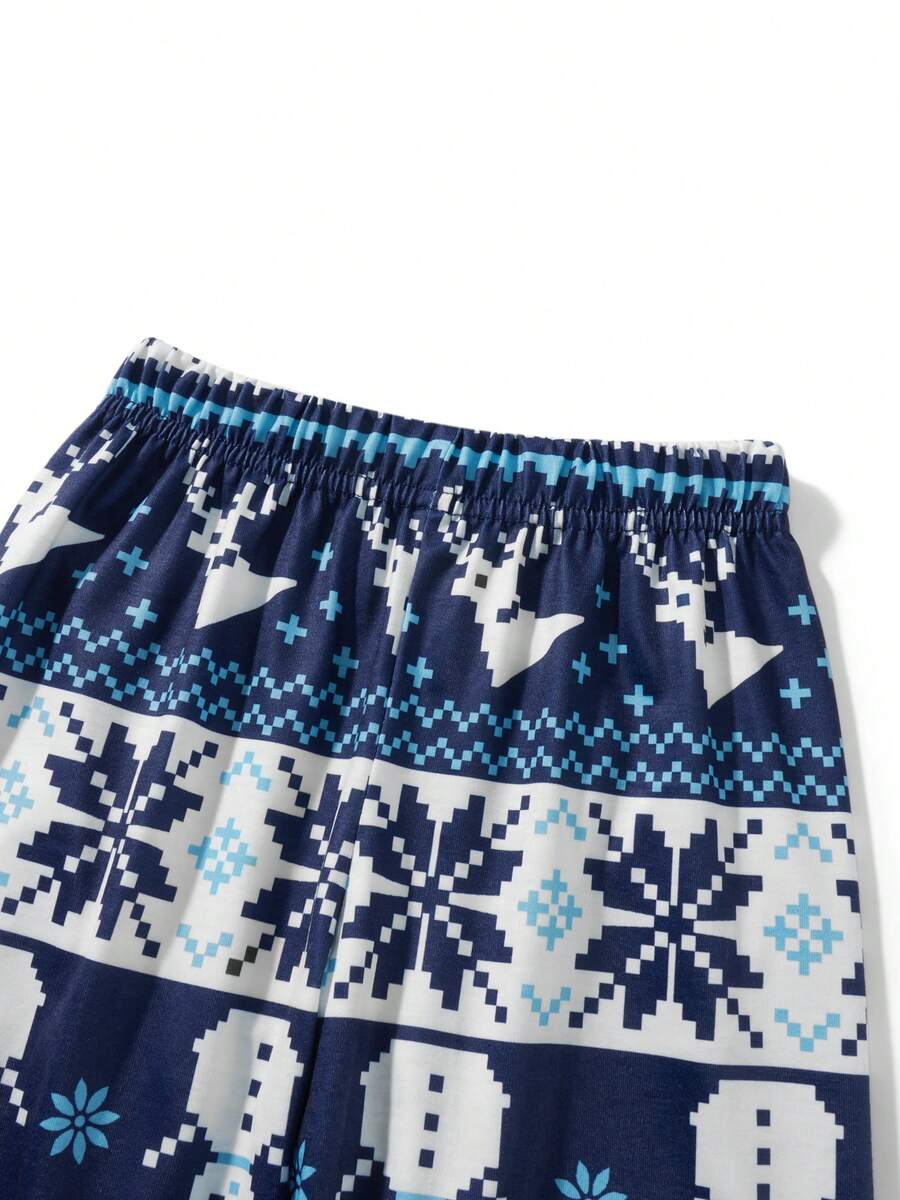 Nordic Reindeer Graphic Red & White Family Matching Pajama Set