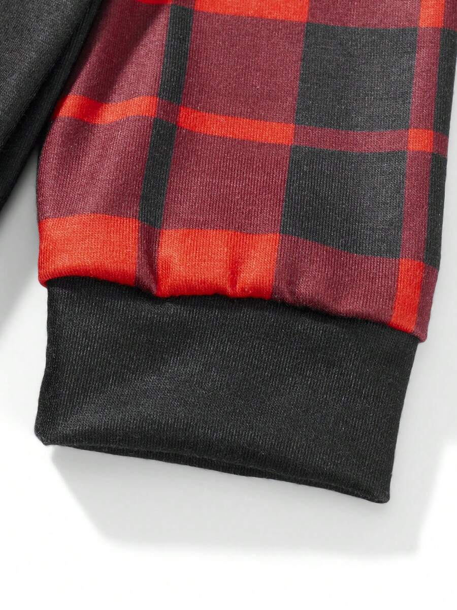 Nordic Reindeer Graphic Red & White Family Matching Pajama Set