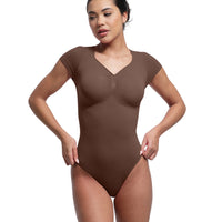 V-Neck Sculpting Tee Bodysuit