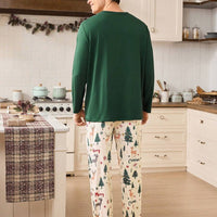 Matching Christmas Couple Long Sleeve Pajamas