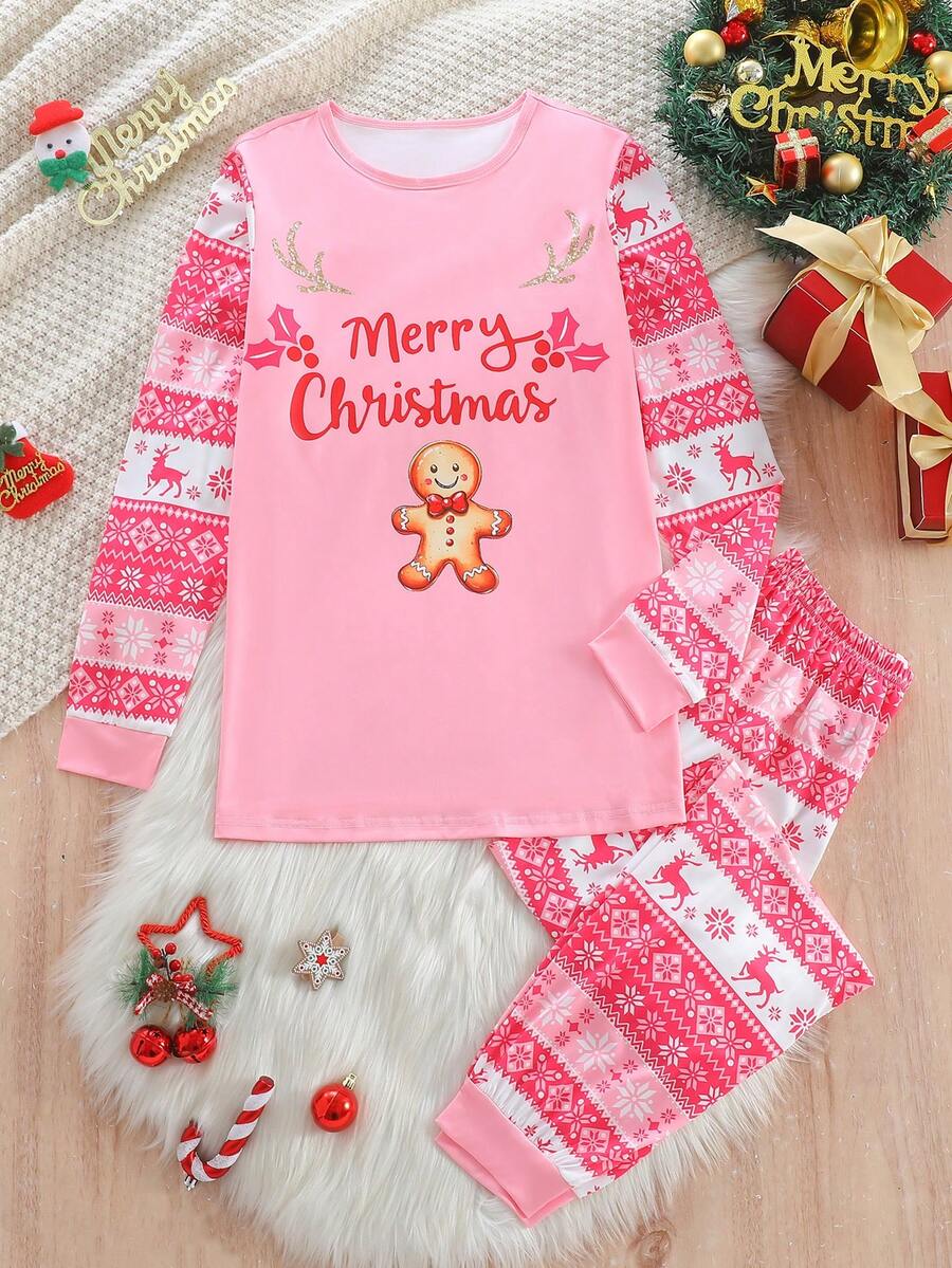 Gingerbread Man Family Matching Christmas Pajamas