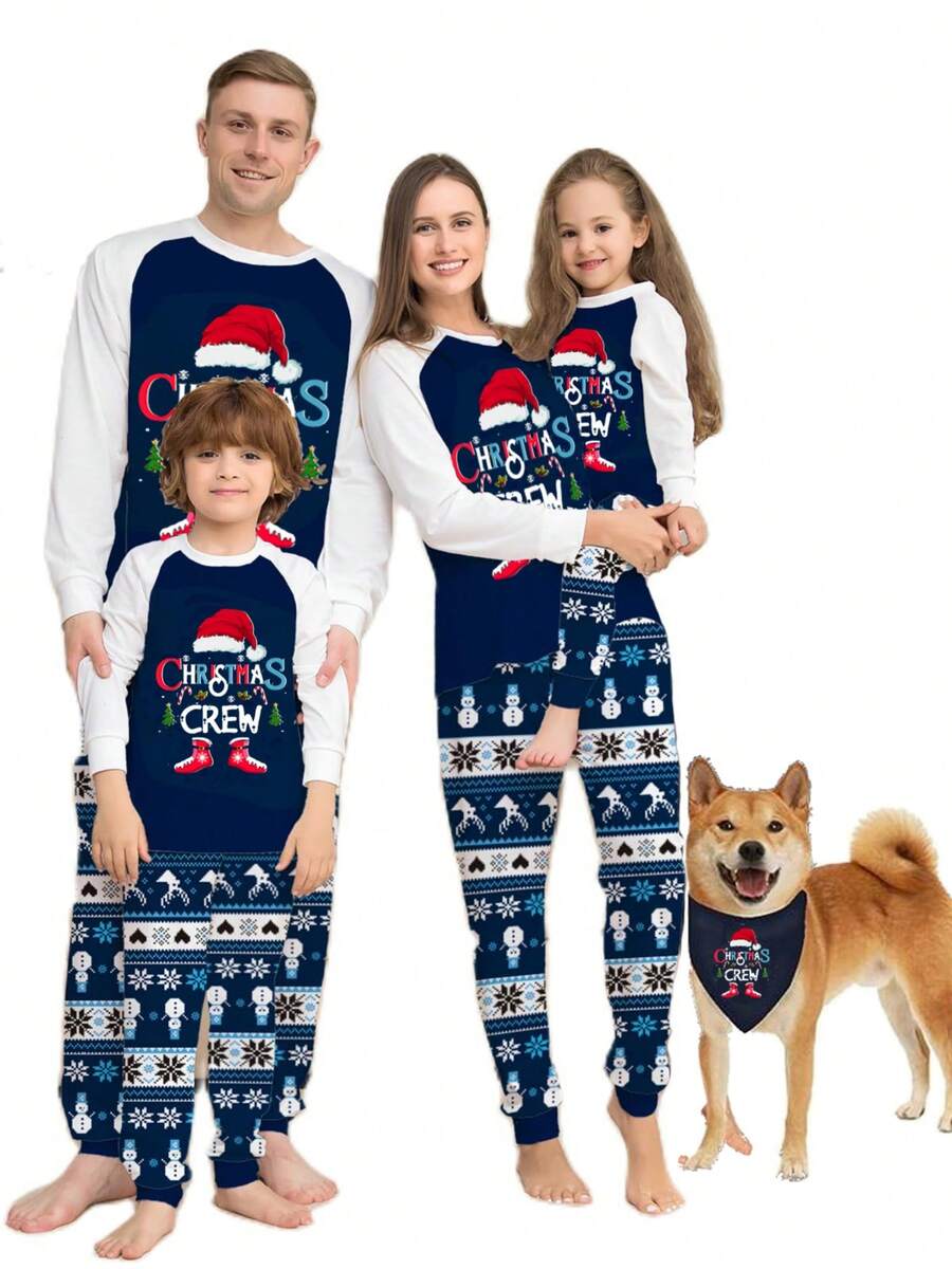 Nordic Reindeer Graphic Red & White Family Matching Pajama Set