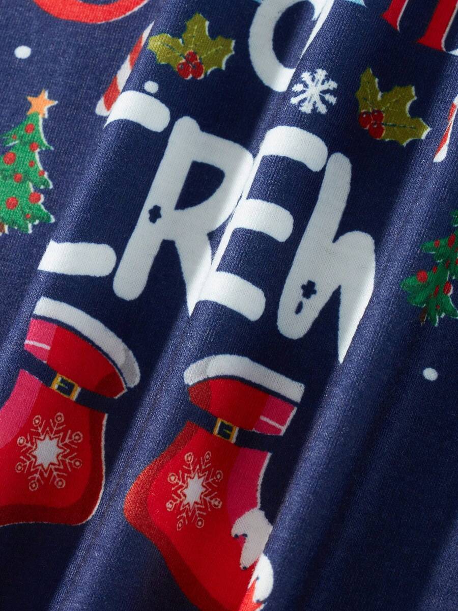 Nordic Reindeer Graphic Red & White Family Matching Pajama Set