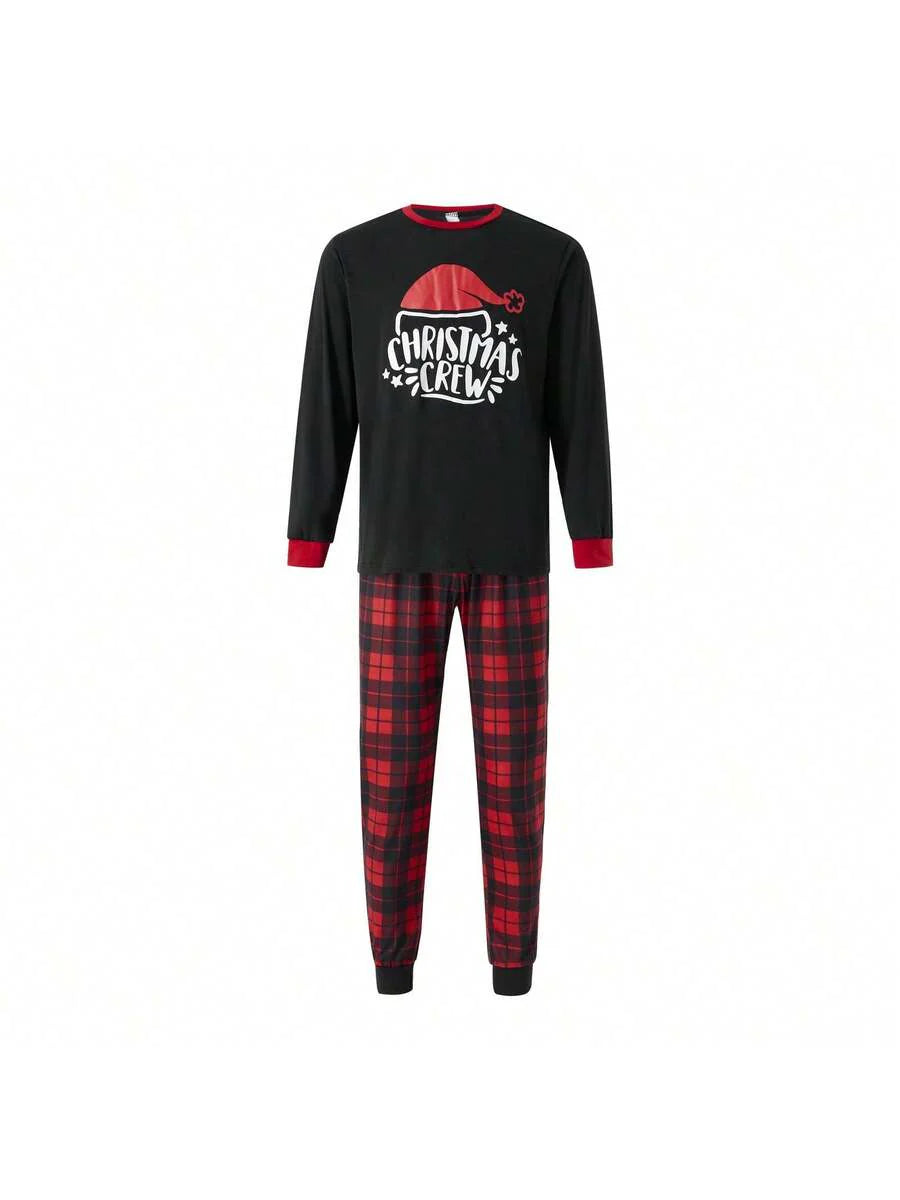 Nordic Reindeer Graphic Red & White Family Matching Pajama Set