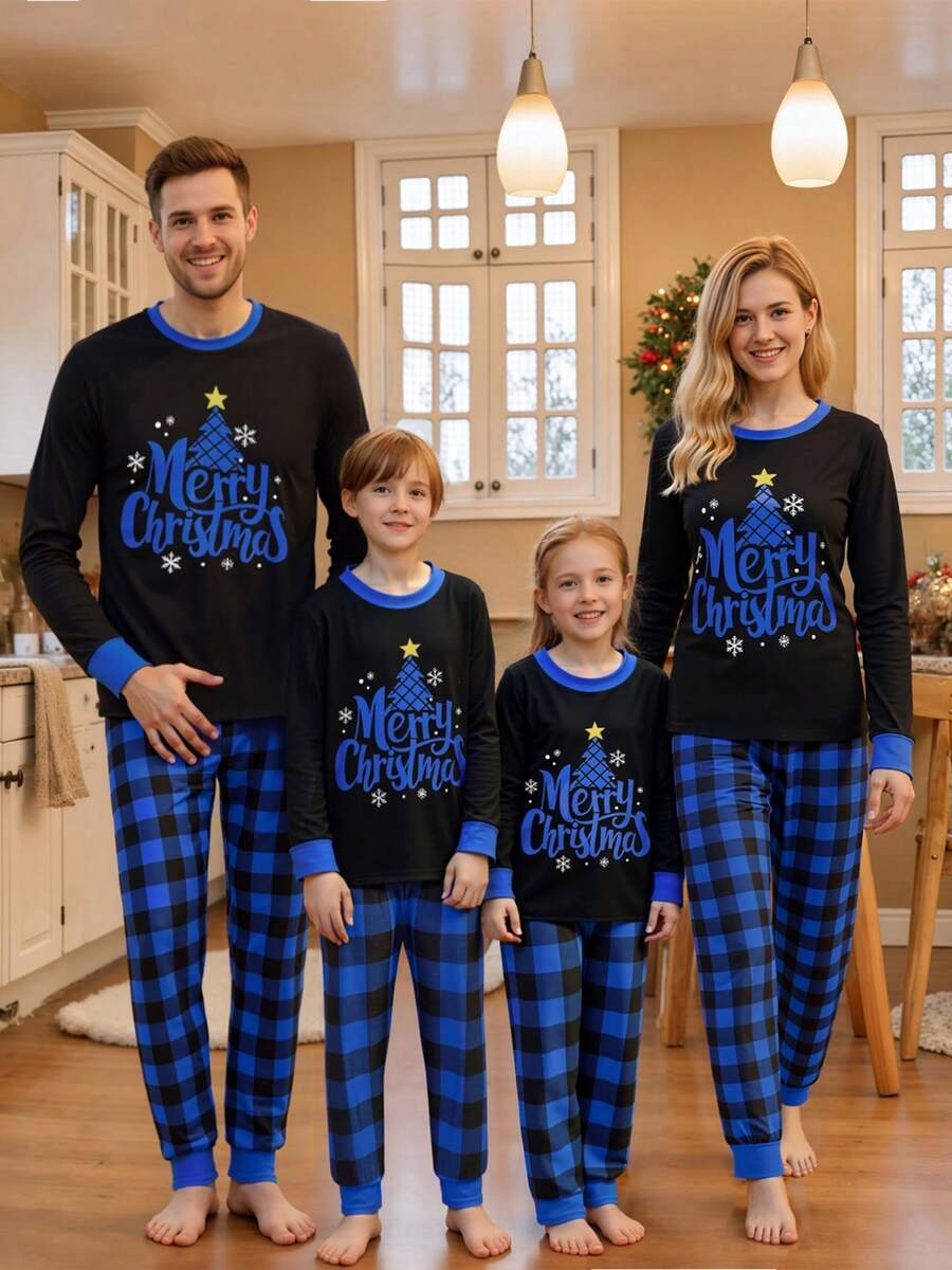 Nordic Reindeer Graphic Red & White Family Matching Pajama Set