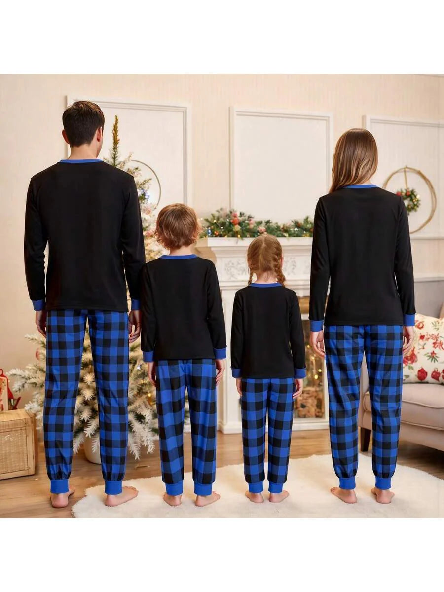 Nordic Reindeer Graphic Red & White Family Matching Pajama Set