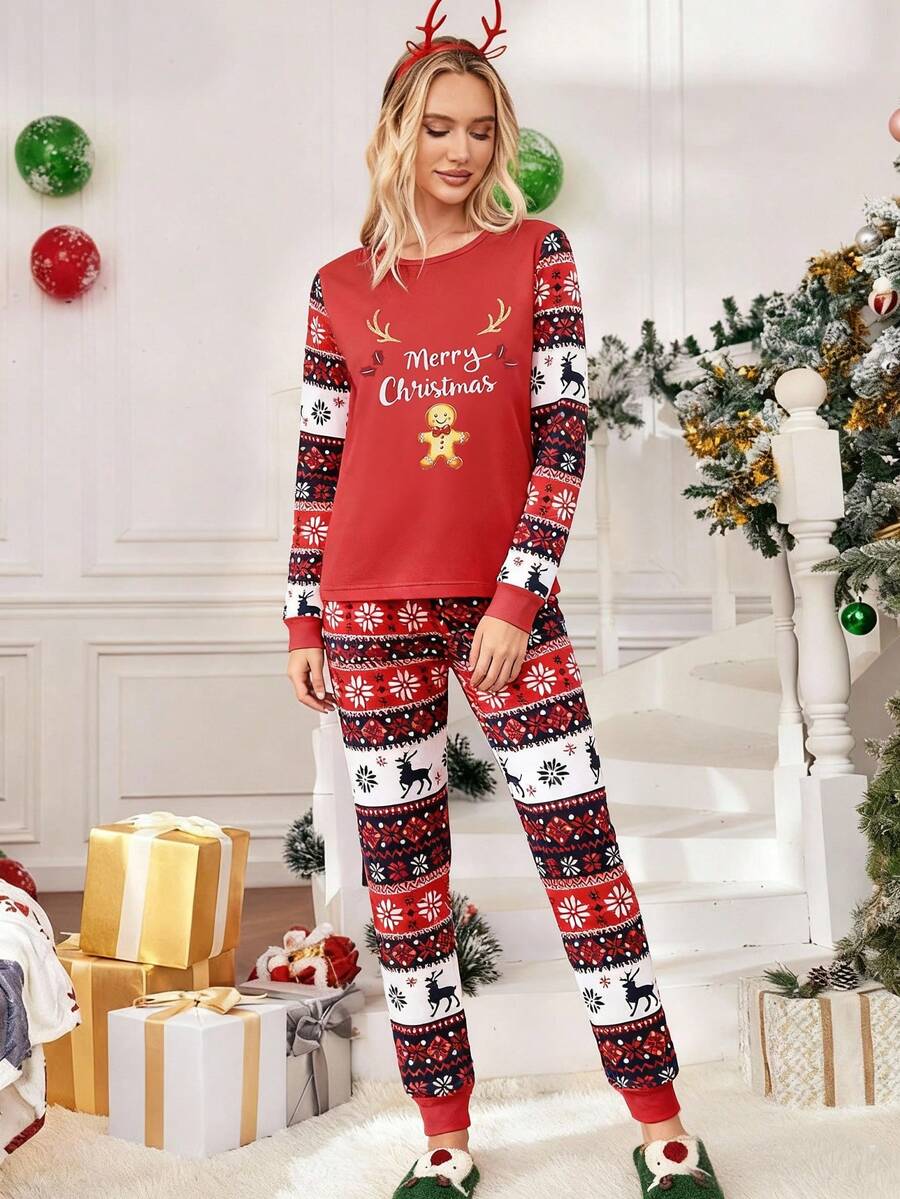 Gingerbread Man Family Matching Christmas Pajamas