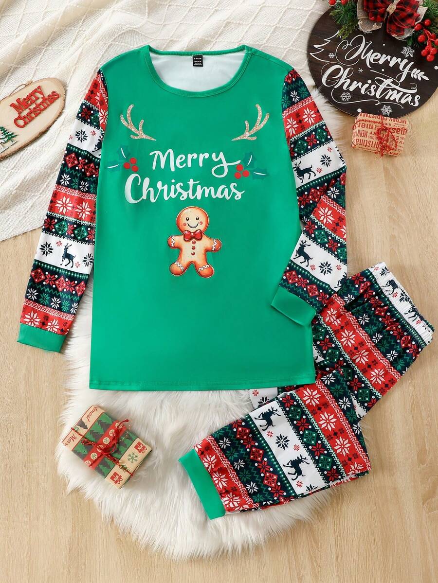 Gingerbread Man Family Matching Christmas Pajamas