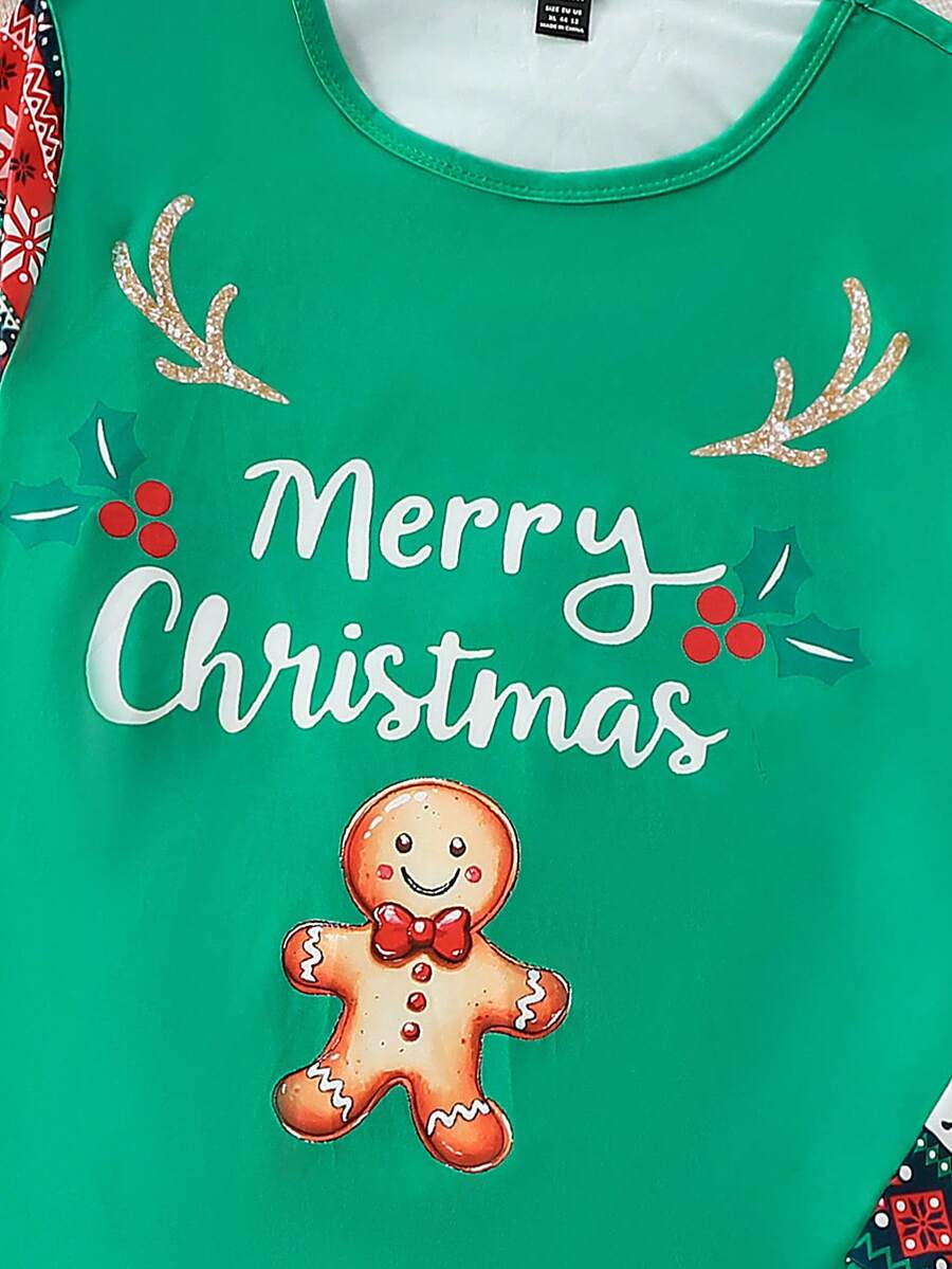 Gingerbread Man Family Matching Christmas Pajamas